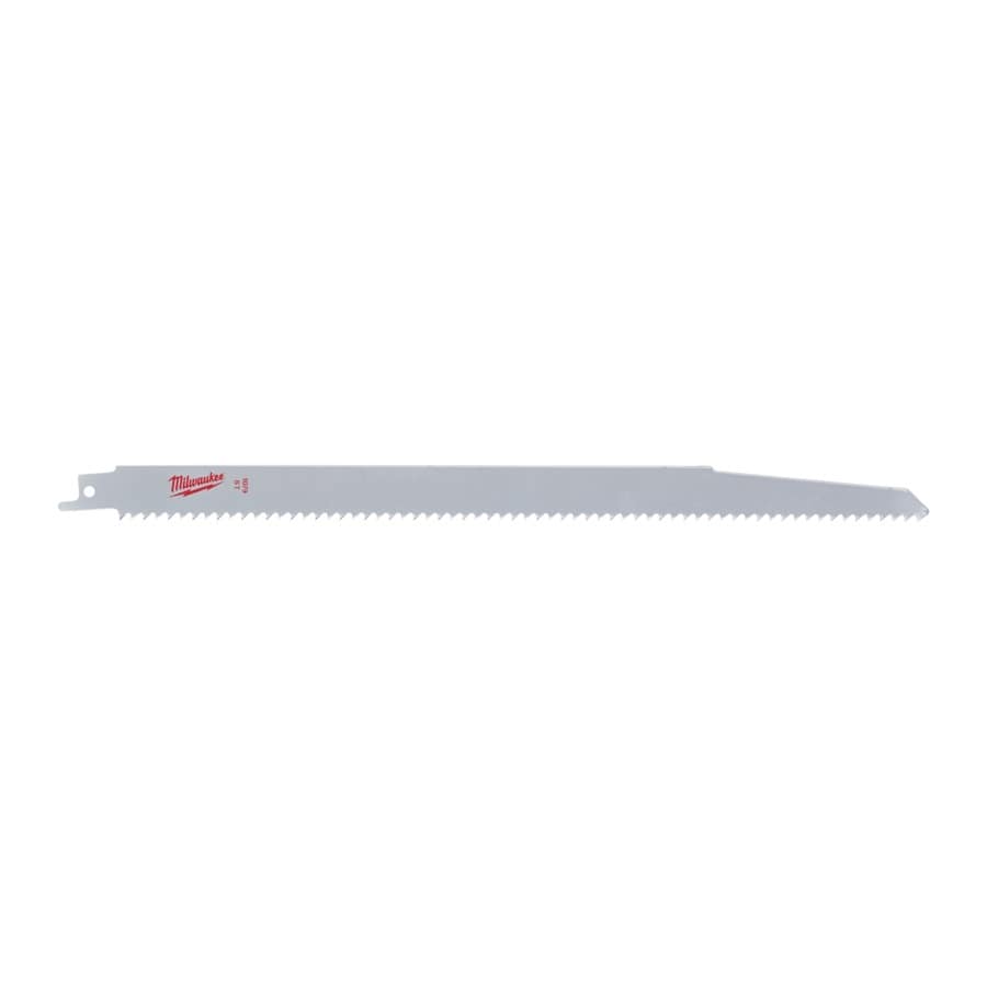 MILWAUKEE 300 x 4,2 mm (6 TPI), unlackiert Säbelsägeblatt Holz - ideal für Hochgeschwindigkeitsschnitte in Nassholz