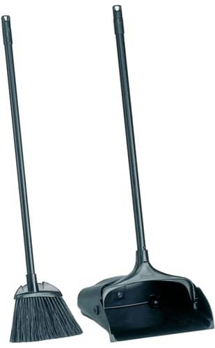 RUBBERMAID Standmüllschaufel Stiel m.Schaufel u.Besen schwarz RUBBERMAID