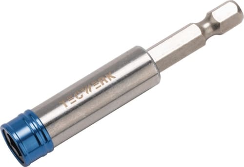 TECWERK Bithalter 1/4 Zoll F 6,3 1/4 Zoll C 6,3 Magnet L.65mm TECWERK