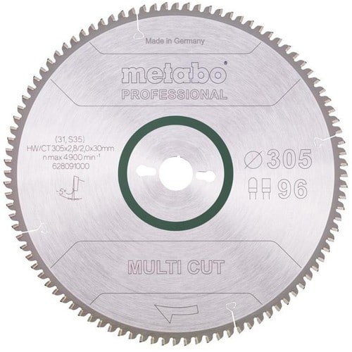 METABO Kreissägeblatt multi cut professional HW/CT 305x30x2,8/2,0 D305xB2,8x30mm 96Z.