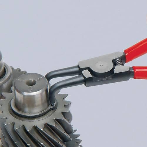 KNIPEX Außensicherungsringzange A 21 f.Wellen D.19-60mm 90Grad gew.pol.L.170mm KNIPEX