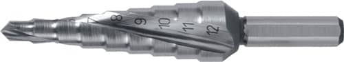 RUKO Stufenbohrer Bohrber.4-12mm HSS Spiralnut Z.2 Stufen 9 RUKO