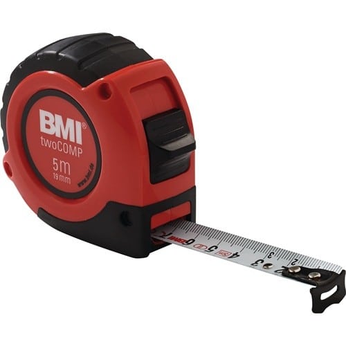 BMI Taschenrollbandmaß twoComp L.8m B.25mm mm/mm EG II ABS m.Magnet SB BMI