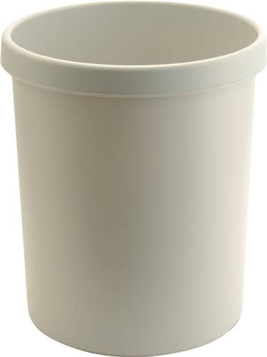 HELIT Papierkorb 30l H405xØ350mm m.Griffrand Ku.lichtgrau