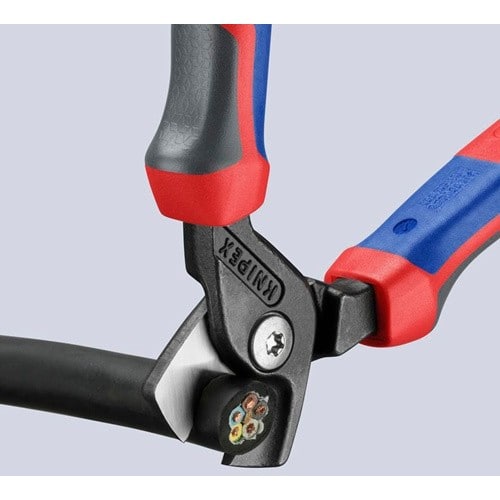 KNIPEX Kabelschere L.160mm Mehrkomp.-Hüllen KNIPEX