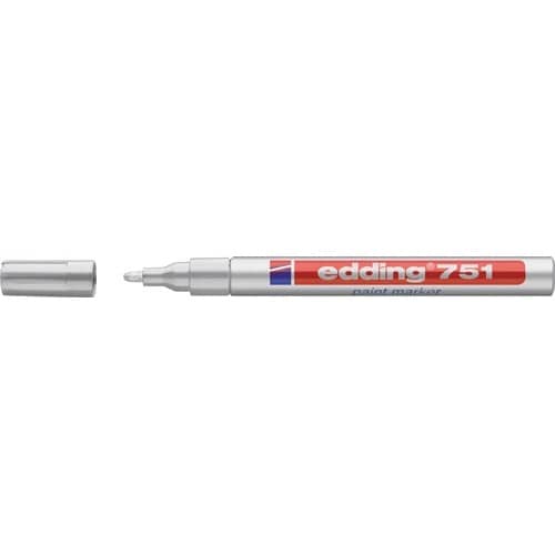 EDDING Lackmarker 751 silber Strich-B.1-2mm Rundspitze EDDING