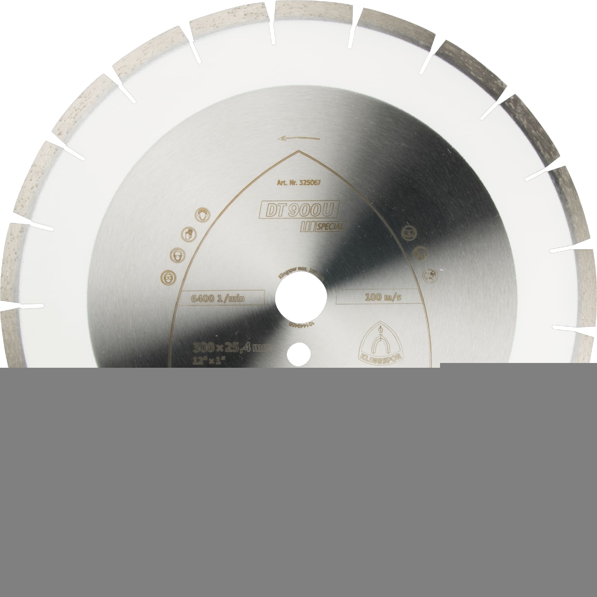 KLINGSPOR Diamanttrennscheibe DT 900 U Special, 500 x 30