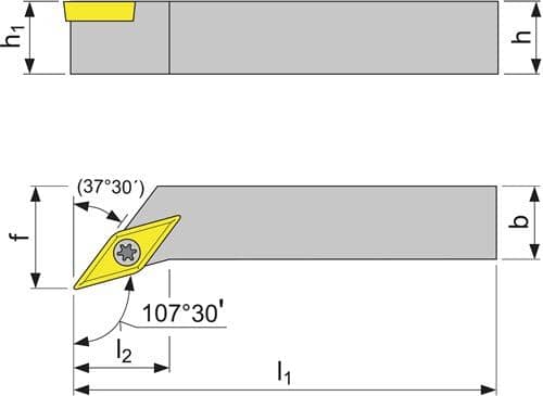 Klemmdrehhalter Außendrehen TECWERK