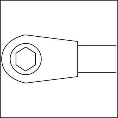 Einsteckumschaltknarre 6408 9x12mm 1/4 " Spezialstahl HAZET
