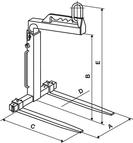 COLUMBUS Krangabel Nutz-H.1300-2000mm Trgf.2000kg m.manuellem Gewichtsausgleich