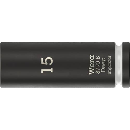 WERA Steckschlüsseleinsatz 8790 B Impaktor Deep 3/8 Zoll 15mm L.63mm WERA