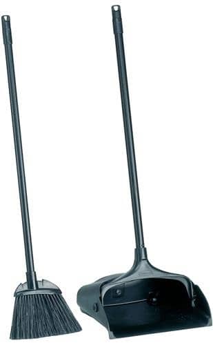 RUBBERMAID Standmüllschaufel Stiel m.Schaufel u.Besen schwarz RUBBERMAID