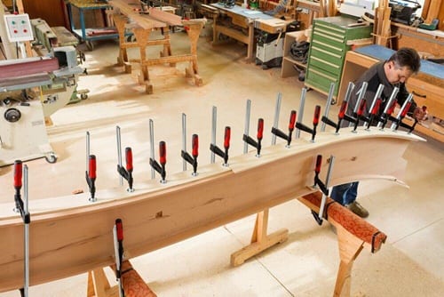 BESSEY Temperguss-Schraubknecht TGK-2K Spann-W.400mm A.120mm 2K-Griff 35x11mm BESSEY