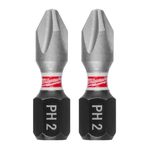 MILWAUKEE PH2 / 25 mm Schrauberbit SHOCKWAVE (25er Pack)