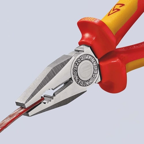 KNIPEX Kombizange L.200mm Mehrkomp.-Hüllen verchr.VDE KNIPEX