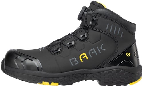 BAAK Sicherheitsstiefel Alexander Gr.41 W.11 schwarz/gelb S3S FO HRO LG SC SR ESD