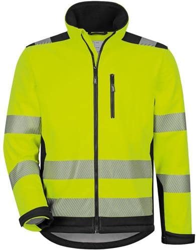 Warnschutz-Softshelljacke RYAN Gr.XL (58/60) gelb/schwarz ELYSEE
