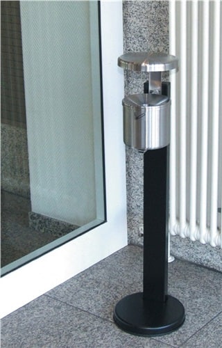 TKG Standascher D150xH145mm rot Stahlbl.
