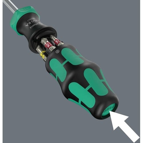 WERA Magazinbithalter Kraftform Kompakt 27 RA 1 6-tlg.BZT Schlitz/PH/PZD WERA
