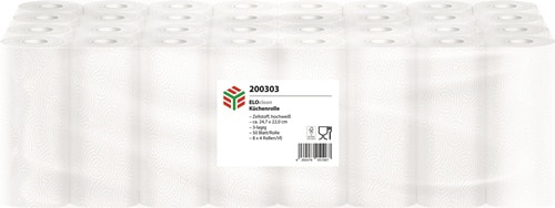 ELOS Küchenrolle ELOclean Plus L.ca.11 mxB.ca.220mm hochweiß 3-lagig 4 Rl./PAK ELOS