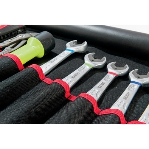 PARAT Werkzeugrolltasche 12 Fächer B540xH330mm Nyl.schwarz/rot PARAT