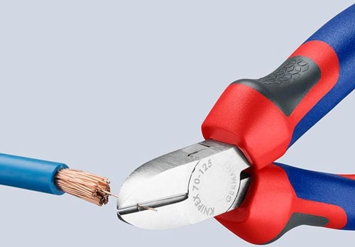 KNIPEX Seitenschneider L.125mm Kopf verchr.Comfort-Griff KNIPEX