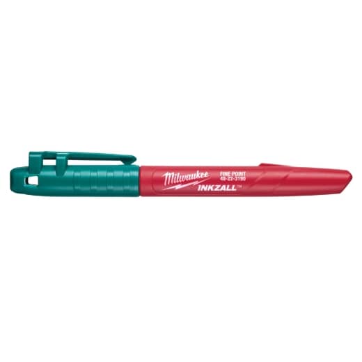 MILWAUKEE feine Spitze; schwarz, rot, blau, grün INKZALL Permanentmarker Set 4-teilig