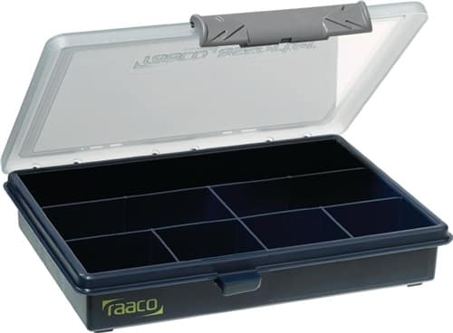 Sortimentskasten transparent dunkelblau RAACO