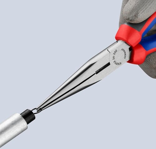 KNIPEX Flachrundzange L.200mm pol.ger.Comfort-Griff KNIPEX