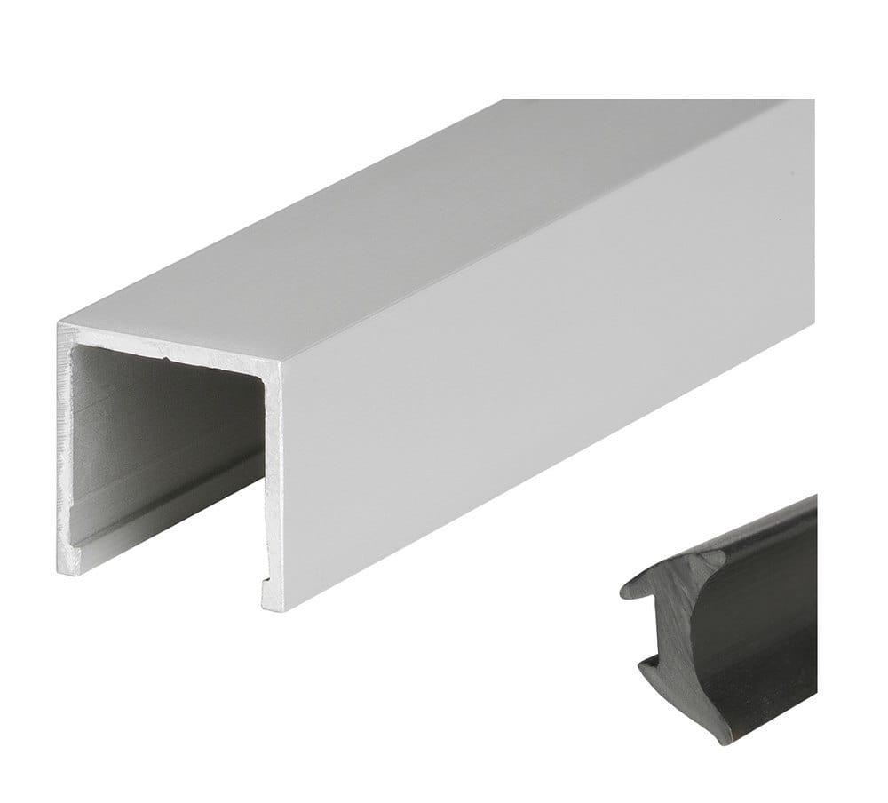 HERMAT Trennwand-Deckenprofil 6950, Aluminium