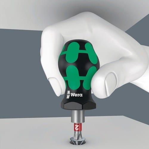 WERA Bithandhalter 811/1 1/4 Zoll m.Magnet Klingen-L.10mm 2K-Griff WERA