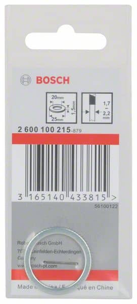BOSCH Reduzierring für Kreissägeblätter, 25 x 20 x 1,5 mm