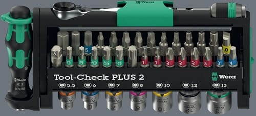 WERA Bit-/Steckschlüsselset Tool Check Plus 2 39-tlg.WERA