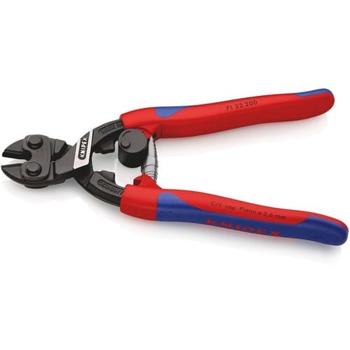 KNIPEX Kompaktbolzenschneider CoBolt L.200mm Mehrkomp.-Hülle ger.m.Aussparung