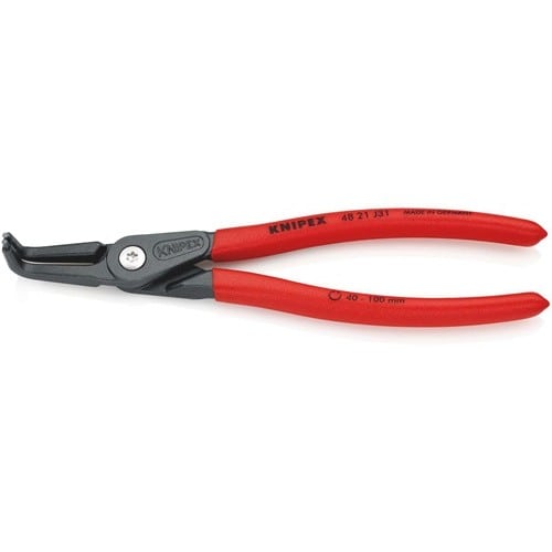 KNIPEX Präzisionssicherungsringzange J 31 f.Bohrungen D.40-100mm L.210mm KNIPEX
