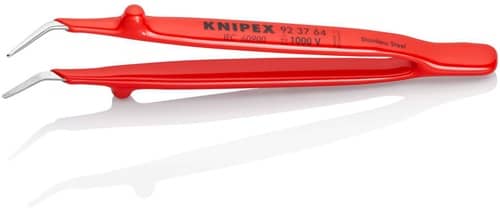 KNIPEX Präzisionspinzette L.150mm 45Grad gew.verchr.KNIPEX
