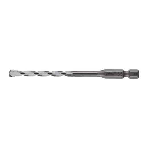 MILWAUKEE 5,5 x 100 mm SHOCKWAVE Multimaterial Bohrer 1/4" Hex