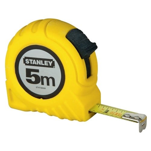 STANLEY Taschenrollbandmaß L.5m B.19mm mm/cm EG II Ku.Gürtelclip STANLEY