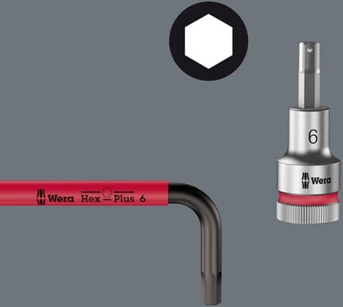 WERA Winkelschlüsselsatz 3950/9 Hex-Plus Multicolour HF 9teilig metrisch WERA