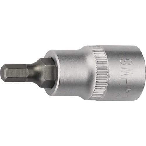 TECWERK Steckschlüsseleinsatz 1/2 Zoll Innen-6-kant SW 8mm L.55mm TECWERK