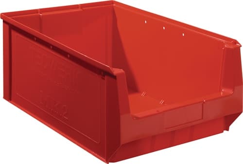 Sichtlagerkasten L500/450xB310xH200mm PE rot TECWERK