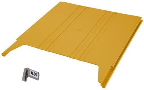 EICHNER Wandsortierer FLAT Anbaumodul gelb B240xT15xH302mm EICHNER
