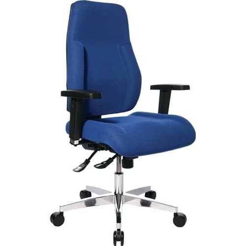 TOPSTAR Bürodrehstuhl Punktsynchr.-T.blau 430-510mm Trgf.110kg TOPSTAR