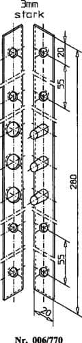 SCHNEGEL Flachbändersicherung L.280mm B.20mm S.3mm STA verz.006/770/V SCHNEGEL
