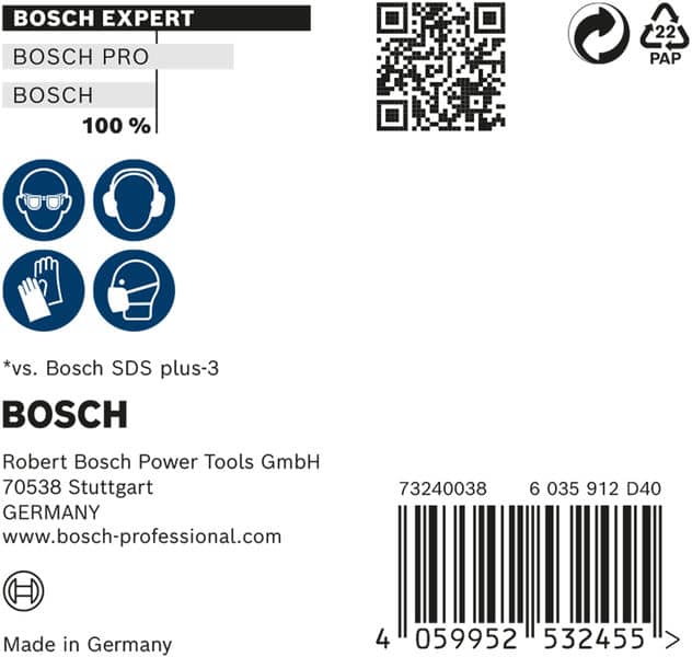 BOSCH EXPERT SDS plus-7X Hammerbohrer, 10 x 200 x 265 mm, 10-tlg.. Für Bohrhämmer