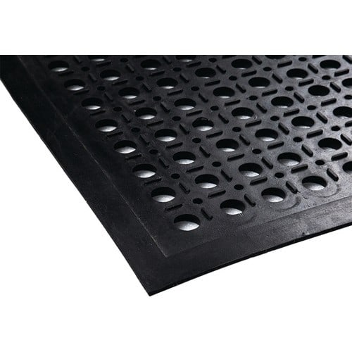 Anti-Ermüdungsmatte B.0,9m L.1,5m D.12mm schwarz NR/SBR o.Gewebeeinlage
