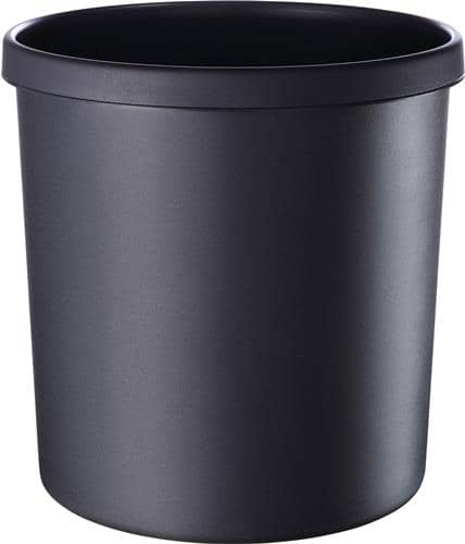 HELIT Papierkorb 18l H310xØ295mm m.Griffrand Ku.schwarz HELIT