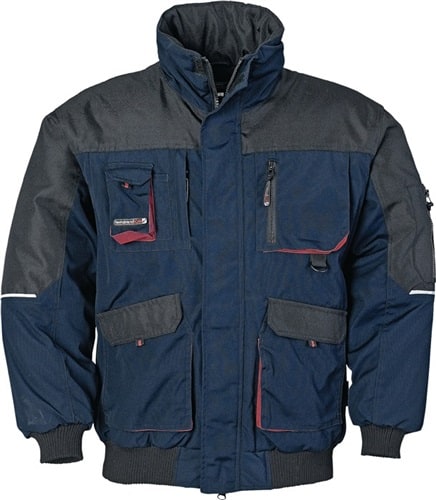 Pilotenjacke dunkelgrau/schwarz/orange TERRATREND