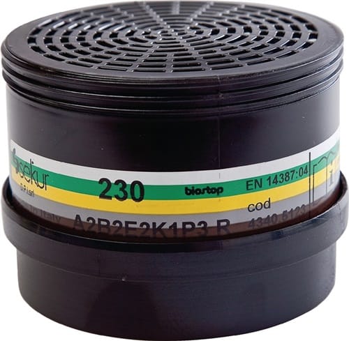 EKASTU Mehrbereichskombifilter 230 A2B2E2K1-P3 EN 14387 f.2 St./Btl.EKASTU
