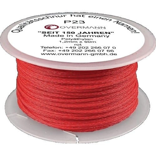 OVERMANN Maurerschnur L.100m D.2mm 35kg PE rot